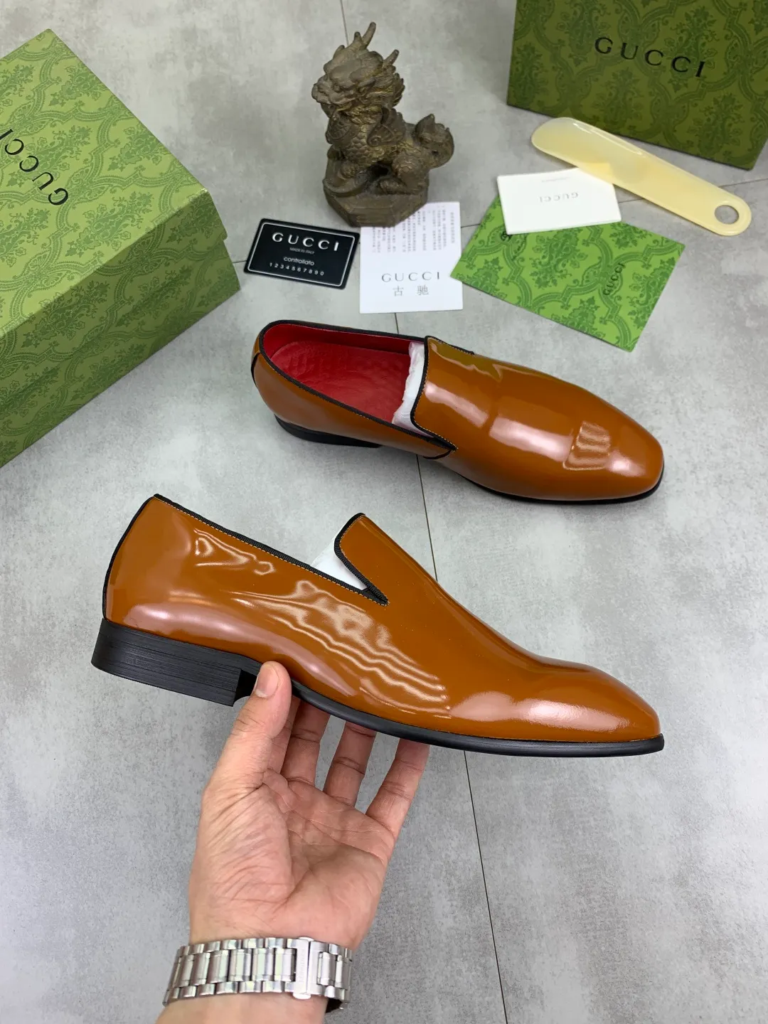 Men's Men's Shoes 💰P542 [New Style] 💰💎💎💎 [Gucci] GUCCI high-end men's formal business leather shoes, original order 1:1! Original imported high-end calfskin, original metal buckle, imported first-layer pigskin lining for feet, original high-end outsole, men's shoe size: 38-44
